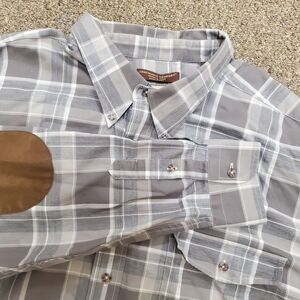 Oak Hill Shirt Mens 3XLT Wrinkle Free Cool & Dry Button Down Plaid Long Sleeve